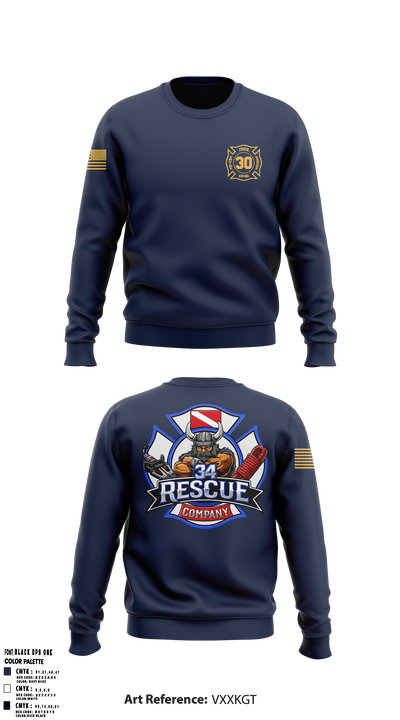 Ripley vol. fire dept 96046558 Crew Neck Sweatshirt - 5