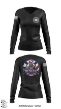 Ripley vol. fire dept 96046558 Women's Long Sleeve V-neck Shirt - 4