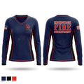 Edinburgh Fire & Rescue 42120371 Women's Long Sleeve V-neck Shirt - 1