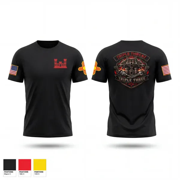 Short Sleeve Performance Shirt, 333rd Triple Threat 2, Army, Teamtime, Team time, sublimation, custom sports apparel, team uniforms, spirit wear, spiritwear, sports uniforms, custom shirts, team store, custom team store, fundraiser sports, apparel fundraiser