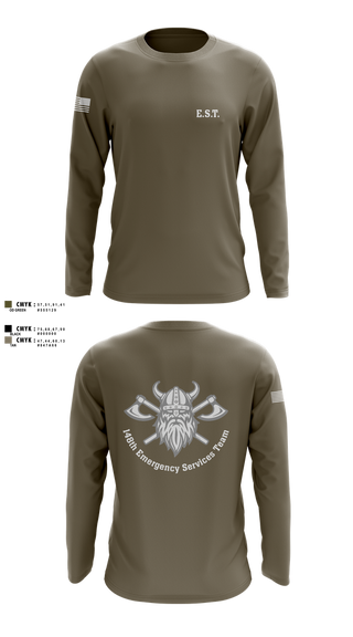 Long Sleeve Performance Shirt, 148th E.S.T., Police, Teamtime, Team time, sublimation, custom sports apparel, team uniforms, spirit wear, spiritwear, sports uniforms, custom shirts, team store, custom team store, fundraiser sports, apparel fundraiser