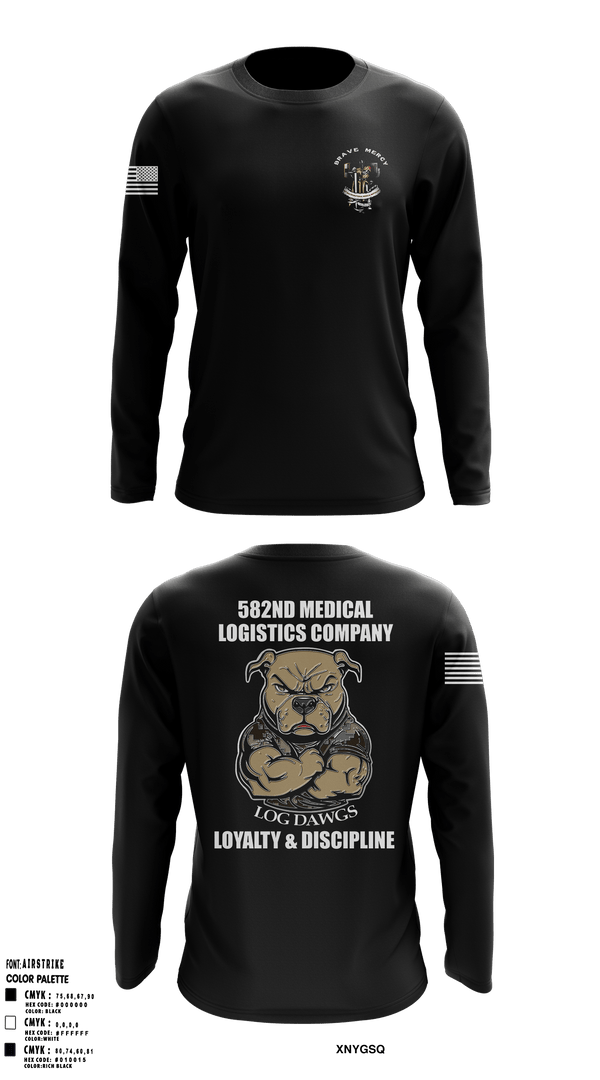 582nd MLC 28327746 Long Sleeve Performance Shirt - 1