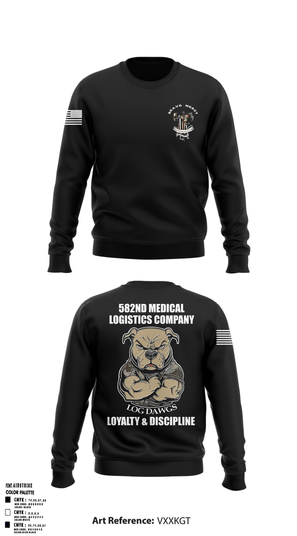582nd MLC 28327746 Crew Neck Sweatshirt - 1