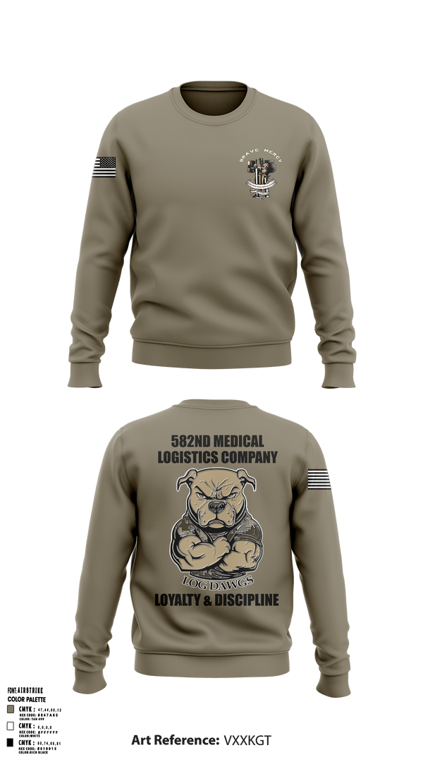 582nd MLC 28327746 Crew Neck Sweatshirt - 2