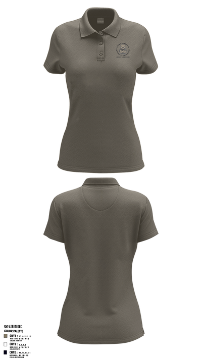 582nd MLC 28327746 Women's Short Sleeve Performance Polo  - 5