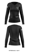 SRT 56874083 Women's Long Sleeve V-neck Shirt - 96