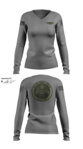 Drone Unit Women's Long Sleeve V-neck Shirt - 100