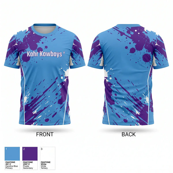 Short Sleeve Performance Shirt, Kohr Kowboys, Baseball, Teamtime, Team time, sublimation, custom sports apparel, team uniforms, spirit wear, spiritwear, sports uniforms, custom shirts, team store, custom team store, fundraiser sports, apparel fundraiser
