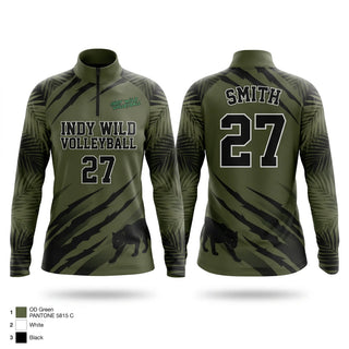 Quarter Zip Jacket, Indy Wild, Men's Volleyball, Teamtime, Team time, sublimation, custom sports apparel, team uniforms, spirit wear, spiritwear, sports uniforms, custom shirts, team store, custom team store, fundraiser sports, apparel fundraiser