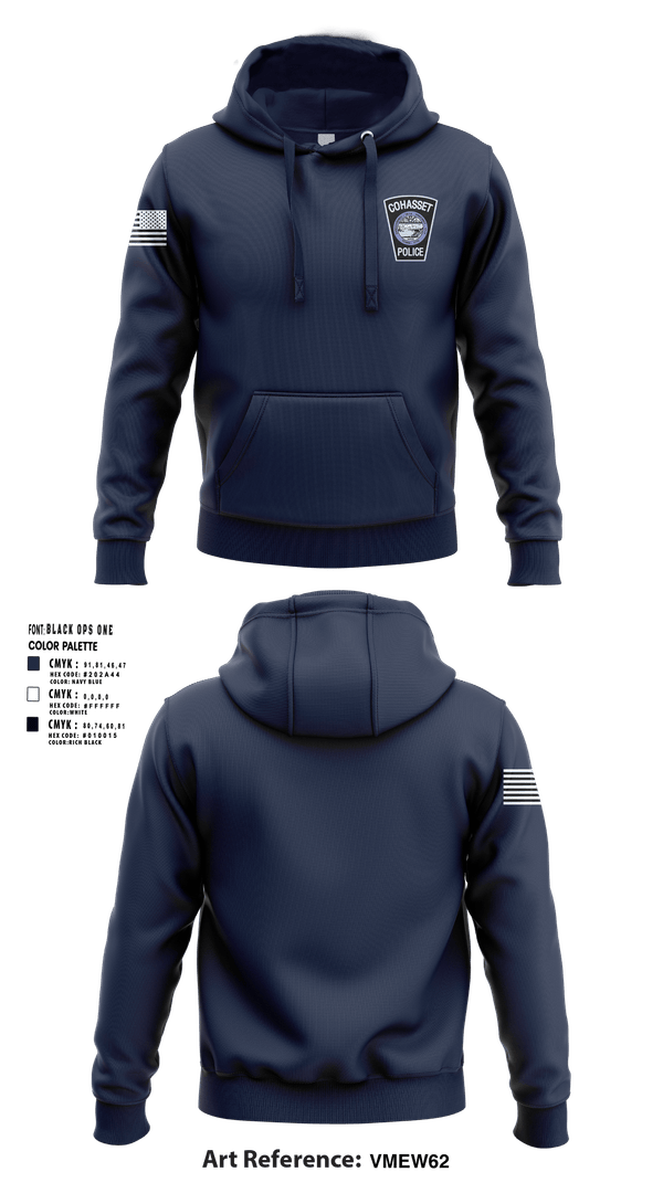 Hoodie, Cohasset Police, Police, Teamtime, Team time, sublimation, custom sports apparel, team uniforms, spirit wear, spiritwear, sports uniforms, custom shirts, team store, custom team store, fundraiser sports, apparel fundraiser
