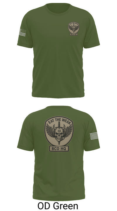 112th Signal Battalion Bravo Company 17211298 Old School Cotton Feel Shirt - 50