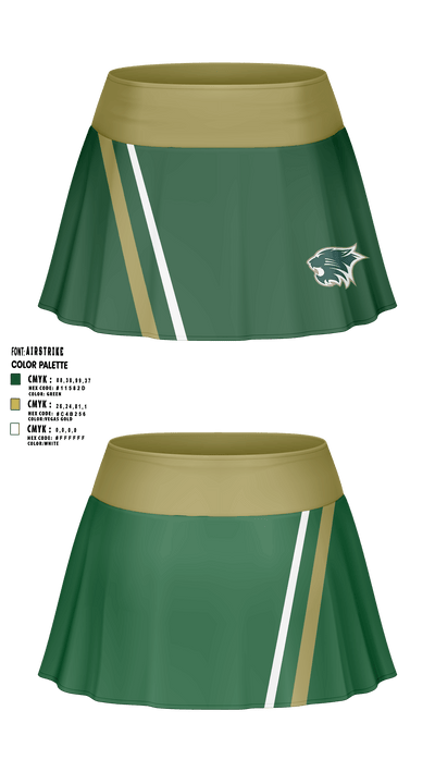 PLAINFIELD JUNIOR CATS FOOTBALL/CHEER Skort -1