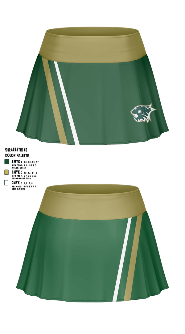 PLAINFIELD JUNIOR CATS FOOTBALL/CHEER Skort -1