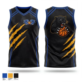 Mens Basketball Jersey, C.O.E Blue Panthers, Men's Basketball, Teamtime, Team time, sublimation, custom sports apparel, team uniforms, spirit wear, spiritwear, sports uniforms, custom shirts, team store, custom team store, fundraiser sports, apparel fundraiser