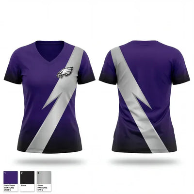 Southern Valley Eagles 31778769 Women's Short Sleeve V-neck Shirt - 1