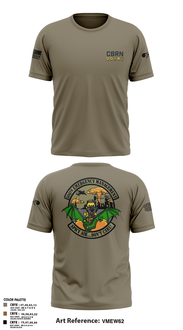 106 Emergency Management 35910361 Old School Cotton Feel Shirt - 120