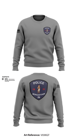 Crew Neck Sweatshirt, Morgantown Police Department, Police, Teamtime, Team time, sublimation, custom sports apparel, team uniforms, spirit wear, spiritwear, sports uniforms, custom shirts, team store, custom team store, fundraiser sports, apparel fundraiser