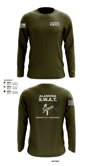 Alamosa SWAT Team 6512641 Long Sleeve Performance Shirt - 2
