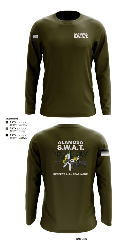 Alamosa SWAT Team 6512641 Long Sleeve Performance Shirt - 2
