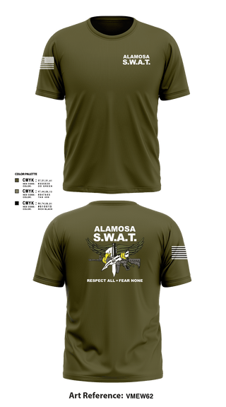 Alamosa SWAT Team 6512641 Short Sleeve Performance Shirt - 2