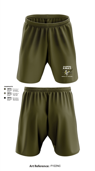 Alamosa SWAT Team 6512641 Athletic Shorts With Pockets - 2