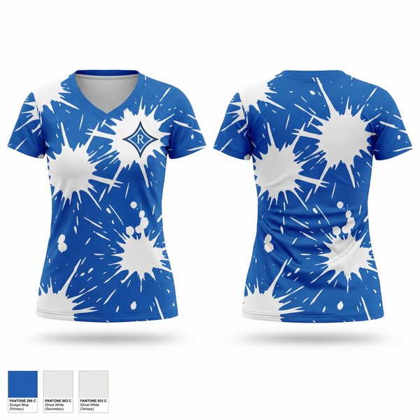 Womens Short Sleeve Vneck Shirt, Ragsdale Tigers, Track & Field, Teamtime, Team time, sublimation, custom sports apparel, team uniforms, spirit wear, spiritwear, sports uniforms, custom shirts, team store, custom team store, fundraiser sports, apparel fundraiser