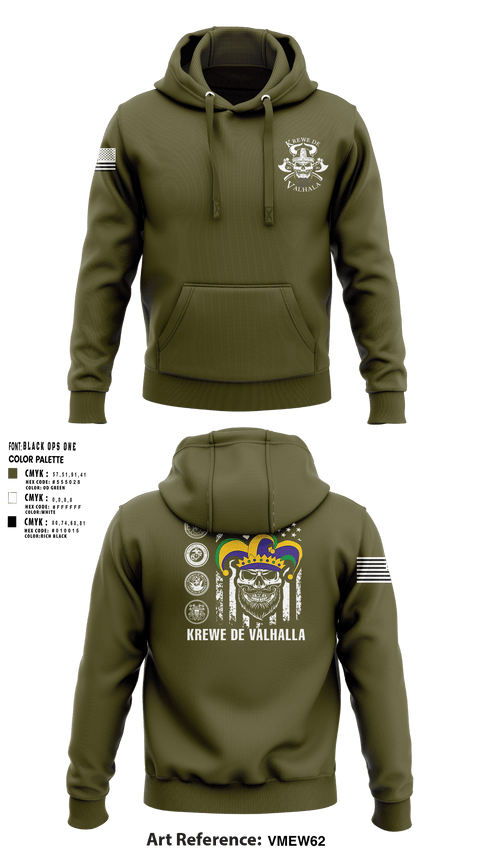 KREWE DE VALHALLAKREWE DE VALHALLA 20472021 Hoodie -1