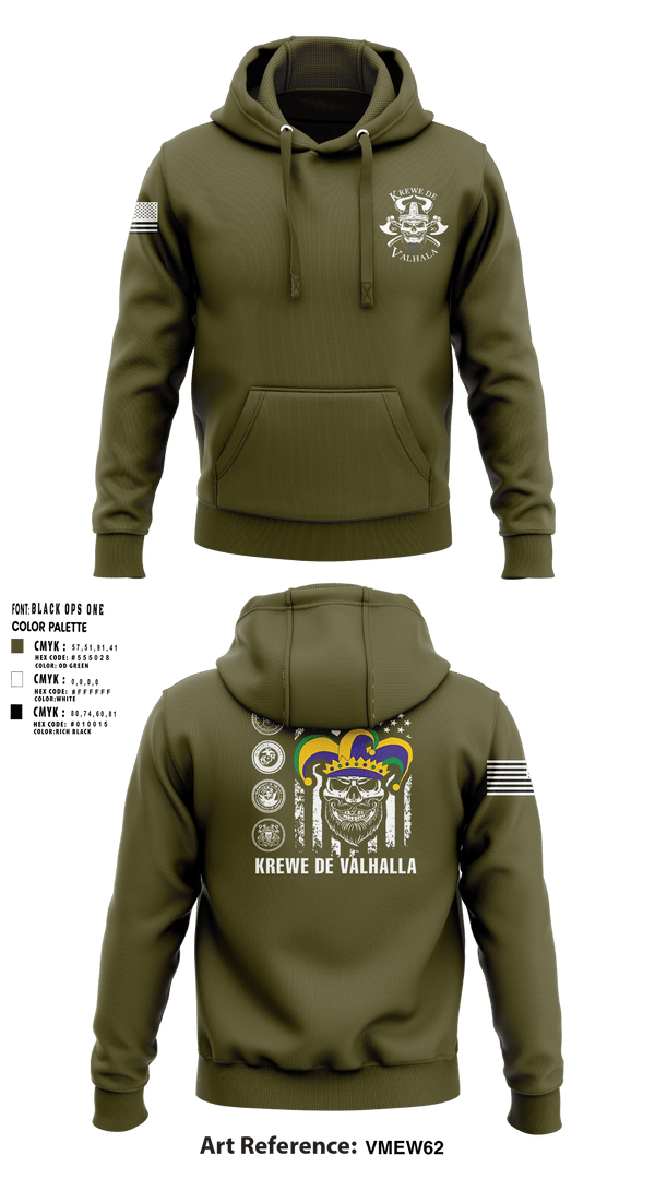 KREWE DE VALHALLAKREWE DE VALHALLA 20472021 Hoodie -1