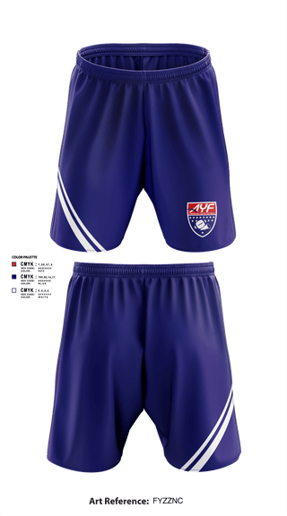 American Youth Football & Cheer 12782667 Athletic Shorts With Pockets - 1