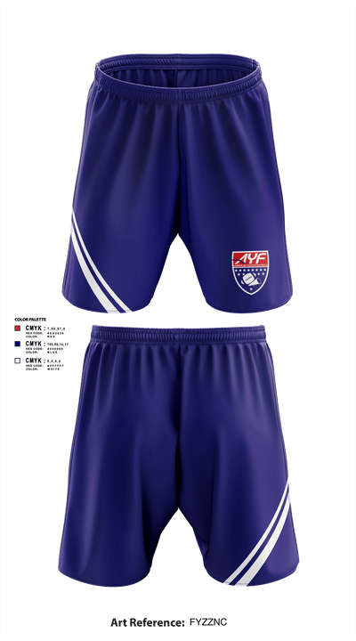 American Youth Football & Cheer 12782667 Athletic Shorts With Pockets - 1