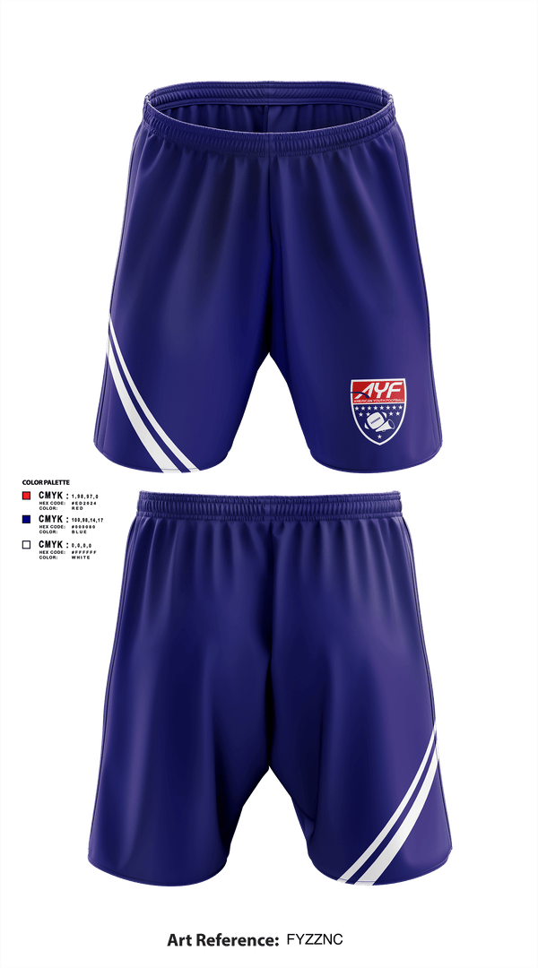 American Youth Football & Cheer 12782667 Athletic Shorts With Pockets - 1