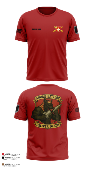 Short Sleeve Performance Shirt, Anubis Battery, 3-12 FA, Army, Teamtime, Team time, sublimation, custom sports apparel, team uniforms, spirit wear, spiritwear, sports uniforms, custom shirts, team store, custom team store, fundraiser sports, apparel fundraiser