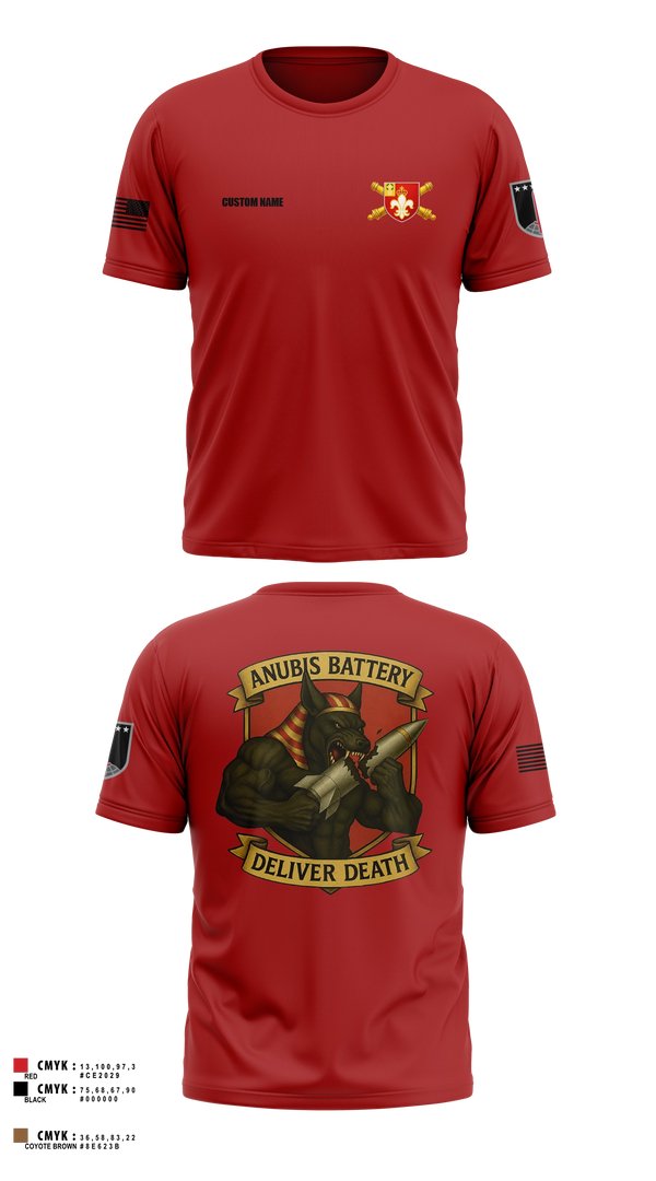 Short Sleeve Performance Shirt, Anubis Battery, 3-12 FA, Army, Teamtime, Team time, sublimation, custom sports apparel, team uniforms, spirit wear, spiritwear, sports uniforms, custom shirts, team store, custom team store, fundraiser sports, apparel fundraiser