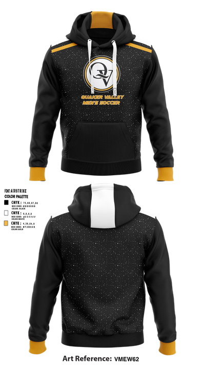 Quaker Valley Middle School Soccer 5764895 Hoodie - 1
