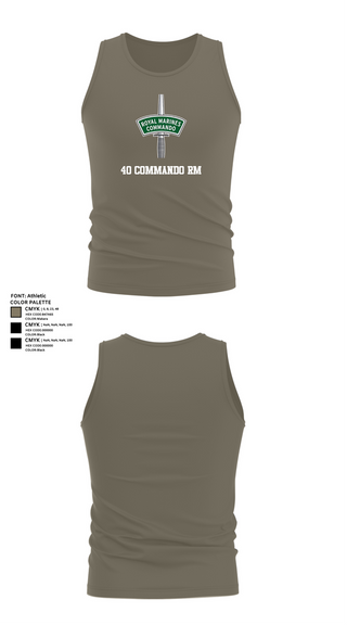 Tank Top, 40 commando RM, Marines, Teamtime, Team time, sublimation, custom sports apparel, team uniforms, spirit wear, spiritwear, sports uniforms, custom shirts, team store, custom team store, fundraiser sports, apparel fundraiser