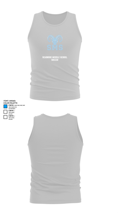 Seabrook Middle School Soccer 93548407 Tank Top - 13