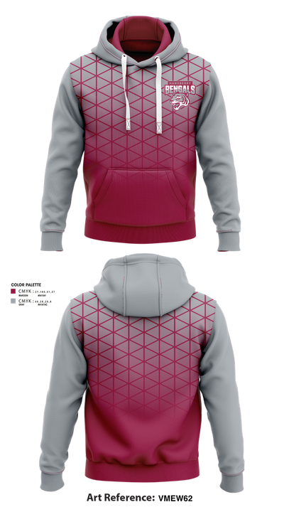 Hansberry College Prep Basketball 96939657 Hoodie - 1