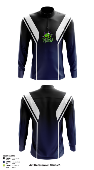 Northeast Toros Football 18068925 Quarter Zip Jacket - 11