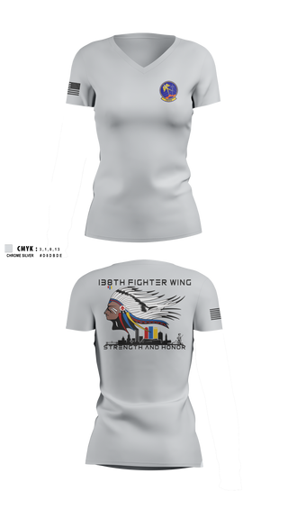 Womens Short Sleeve Vneck Shirt, 219th Engineering Installations Squdron219th Engineering Installations Squdron, National Guard, Teamtime, Team time, sublimation, custom sports apparel, team uniforms, spirit wear, spiritwear, sports uniforms, custom shirts, team store, custom team store, fundraiser sports, apparel fundraiser