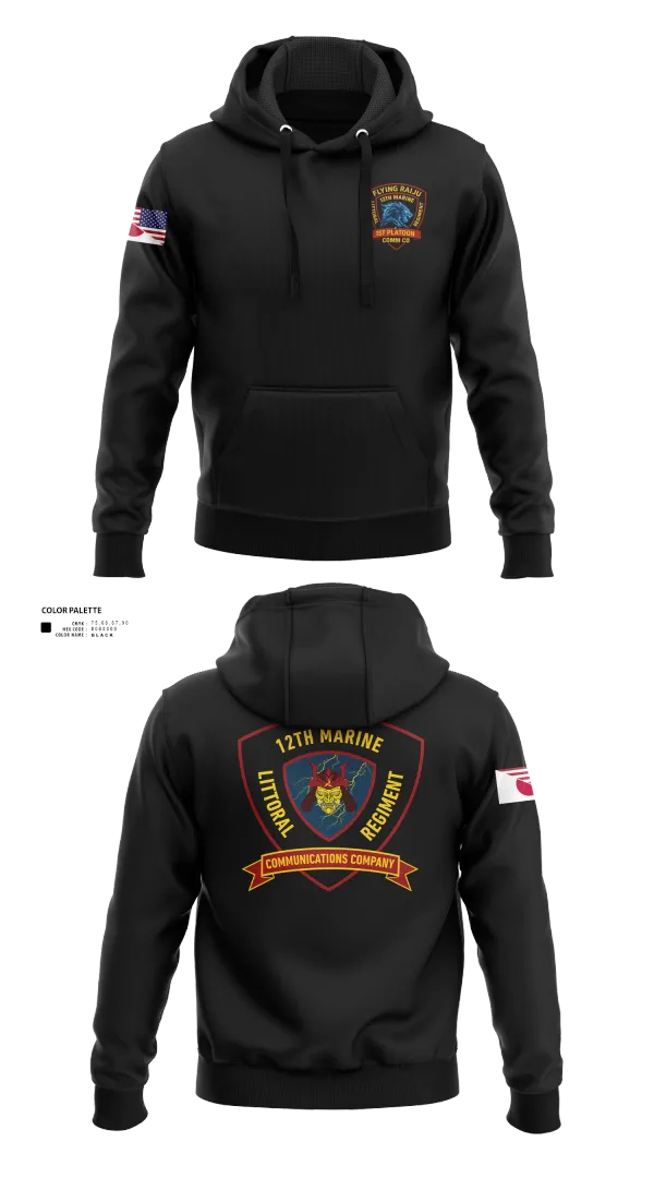 Hoodie, 12th MLR Headquarters Element, Marines, Teamtime, Team time, sublimation, custom sports apparel, team uniforms, spirit wear, spiritwear, sports uniforms, custom shirts, team store, custom team store, fundraiser sports, apparel fundraiser