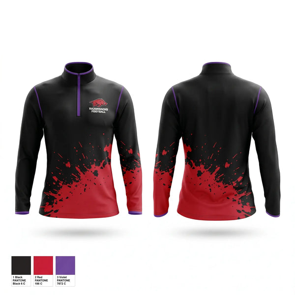 Quarter Zip Jacket, Wakulla County Youth Football & Cheerleading Association Inc., Football, Teamtime, Team time, sublimation, custom sports apparel, team uniforms, spirit wear, spiritwear, sports uniforms, custom shirts, team store, custom team store, fundraiser sports, apparel fundraiser
