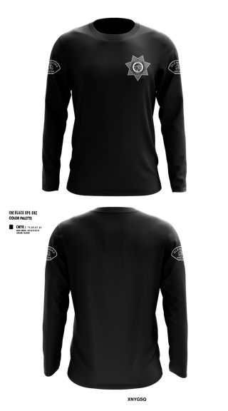 Long Sleeve Performance Shirt, Glendora PD, Police, Teamtime, Team time, sublimation, custom sports apparel, team uniforms, spirit wear, spiritwear, sports uniforms, custom shirts, team store, custom team store, fundraiser sports, apparel fundraiser