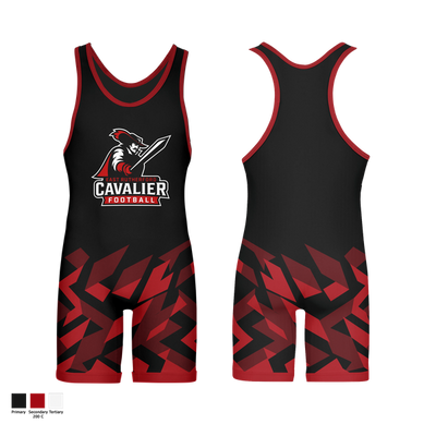 East Rutherford Cavaliers 57002970 Wrestling Singlet - 1