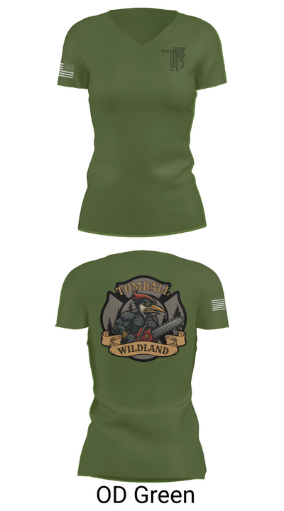 Tomball Wildland 83811767 Women's Short Sleeve V-neck Shirt - 48