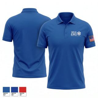 Short Sleeve Performance Polo, NEAL EMS, EMS/EMT, Teamtime, Team time, sublimation, custom sports apparel, team uniforms, spirit wear, spiritwear, sports uniforms, custom shirts, team store, custom team store, fundraiser sports, apparel fundraiser