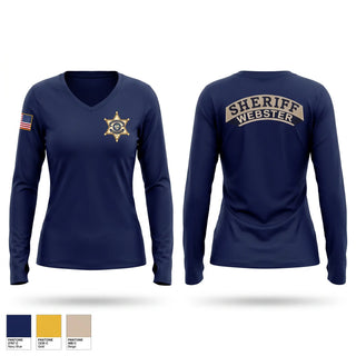 Womens Long Sleeve Vneck Shirt, Patrol, Police, Teamtime, Team time, sublimation, custom sports apparel, team uniforms, spirit wear, spiritwear, sports uniforms, custom shirts, team store, custom team store, fundraiser sports, apparel fundraiser