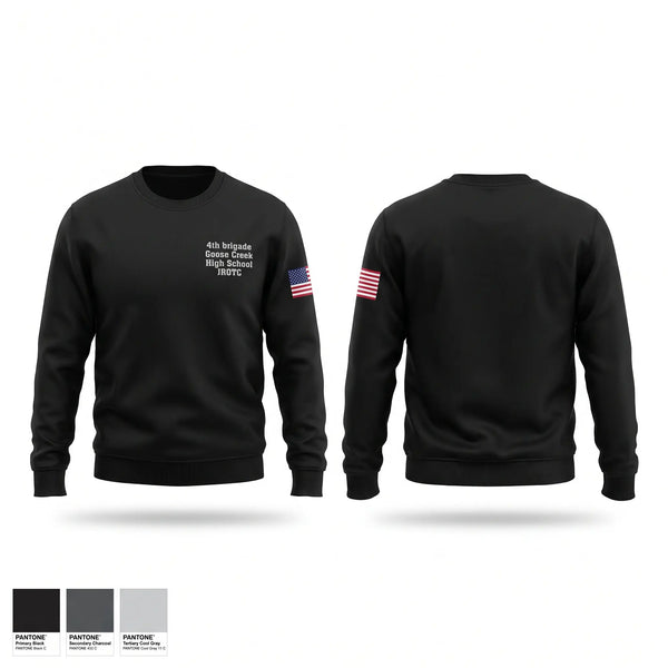 Crew Neck Sweatshirt, 4th brigade Goose Creek High School JROTC, Bowling, Teamtime, Team time, sublimation, custom sports apparel, team uniforms, spirit wear, spiritwear, sports uniforms, custom shirts, team store, custom team store, fundraiser sports, apparel fundraiser