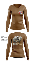 345th TRS 44562231 Women's Long Sleeve V-neck Shirt - 2 (2)