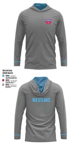 WESTLAKE MIDDLE SCHOOL 91601713 - Long Sleeve Performance Hooded Shirt - 6