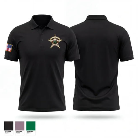 Short Sleeve Performance Polo, Starke County Sheriff's Office, Police, Teamtime, Team time, sublimation, custom sports apparel, team uniforms, spirit wear, spiritwear, sports uniforms, custom shirts, team store, custom team store, fundraiser sports, apparel fundraiser